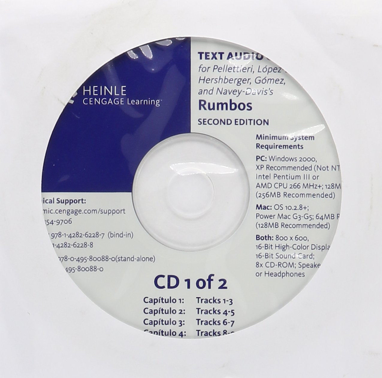 Audio CD-ROM (Stand Alone) for Pellettieri/Lopez-Burton/Hershberger/Gomez/Navey-Davis' Rumbos Contemporary literature