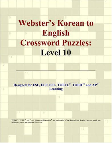 Webster's Korean to English Crossword Puzzles: Level 10 book