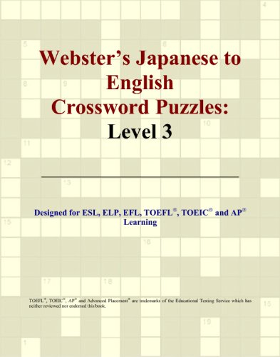 Webster's Japanese to English Crossword Puzzles: Level 3 Study Guides