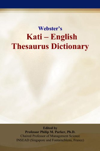 Webster’s Kati - English Thesaurus Dictionary Study Guides