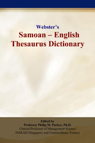 Webster’s Samoan - English Thesaurus Dictionary book