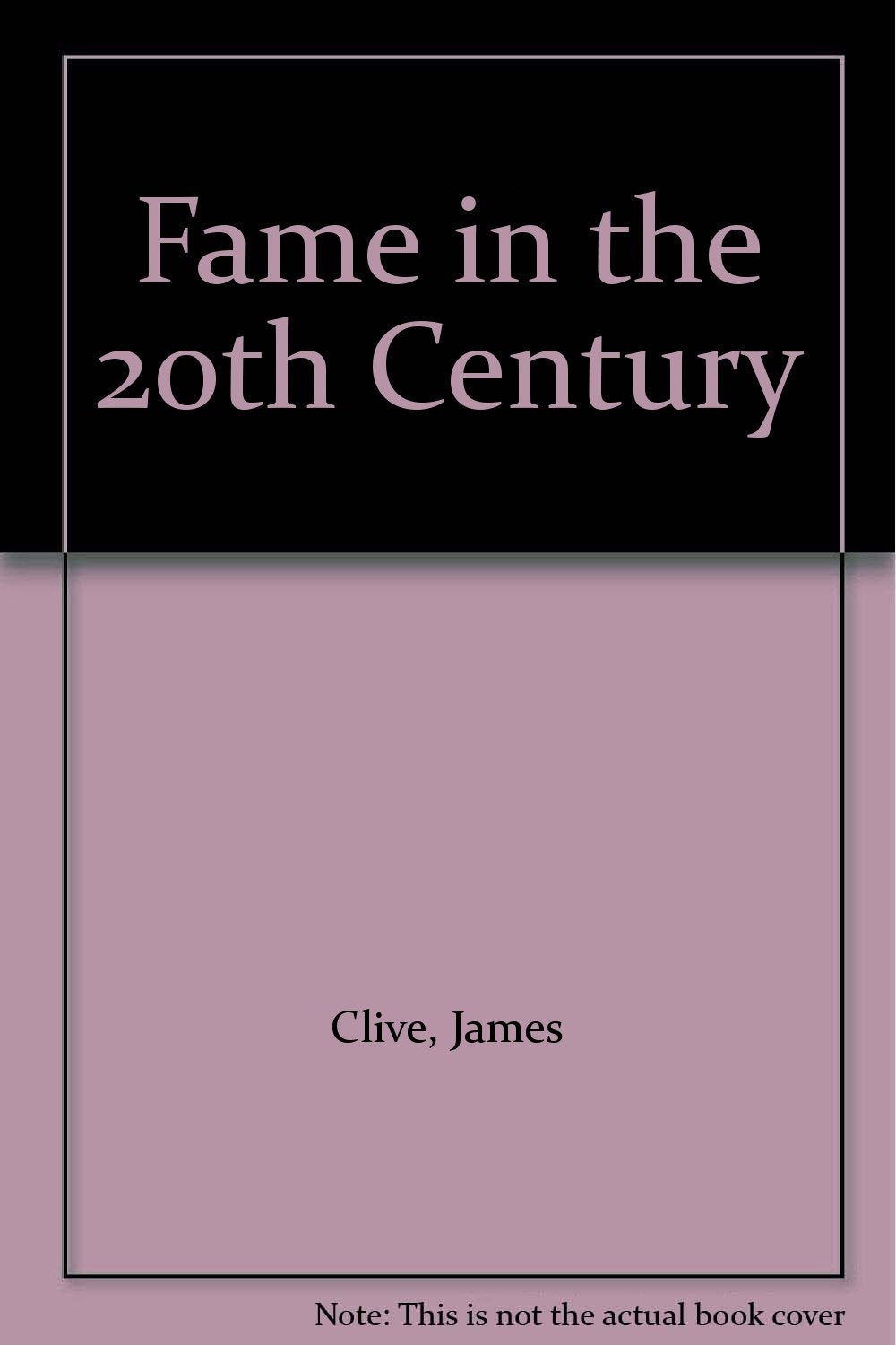 Fame in the 20th Century Books