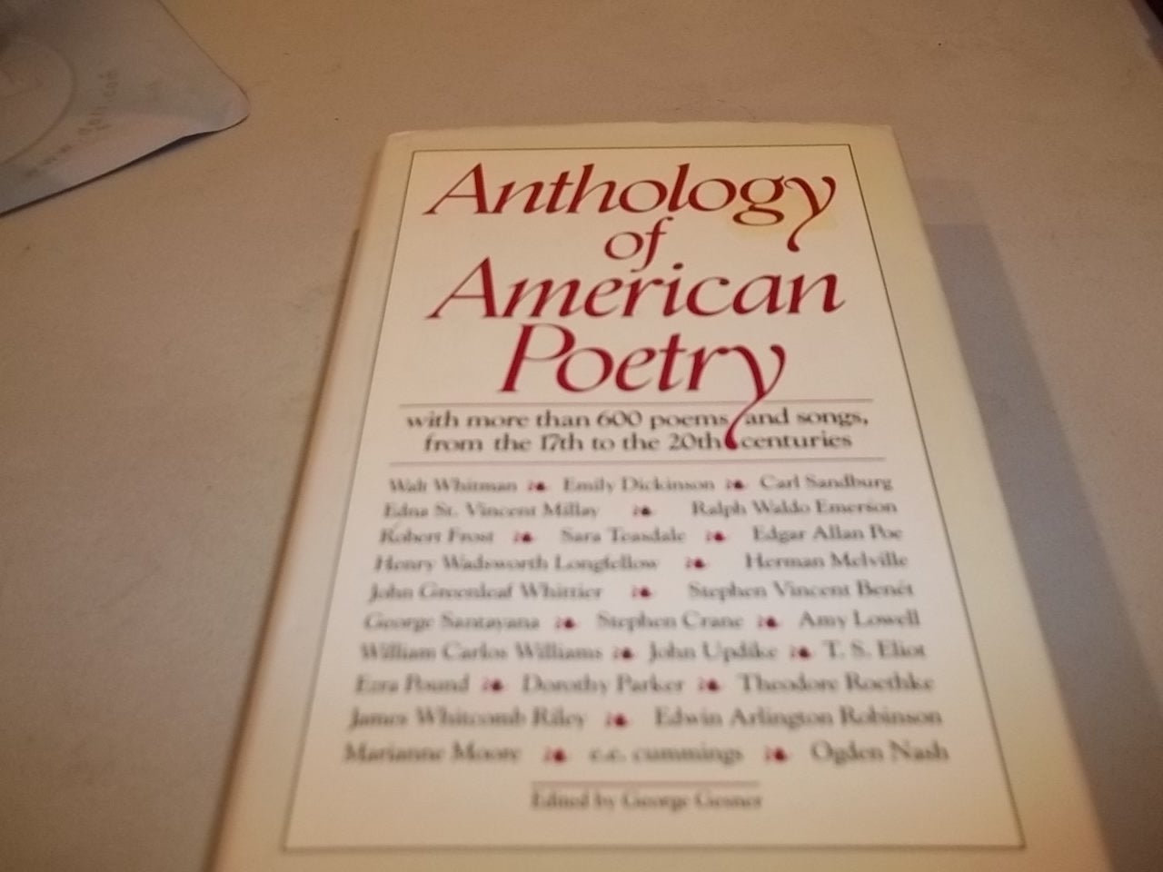 Anthology of American Poetry book