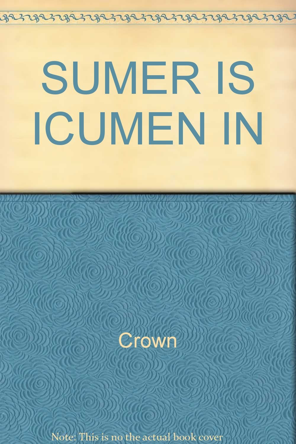 SUMER IS ICUMEN IN Books