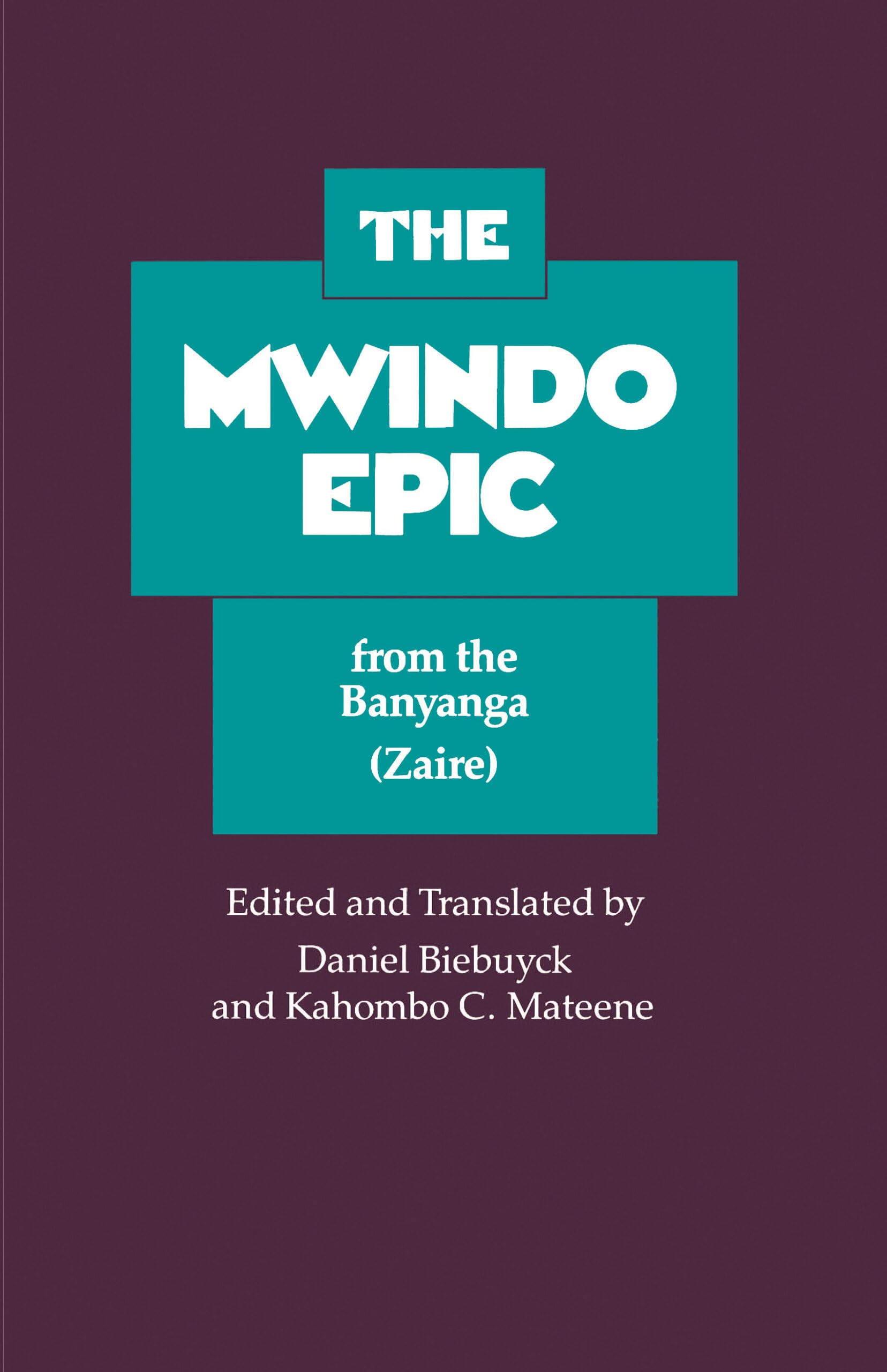 The Mwindo Epic from the Banyanga (Zaire) book
