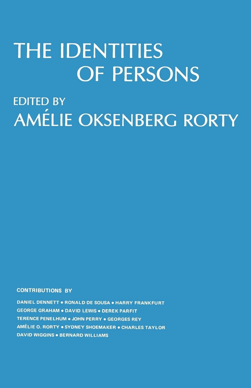 The Identities of Persons (Topics in Philosophy): Volume 3 Philosophy