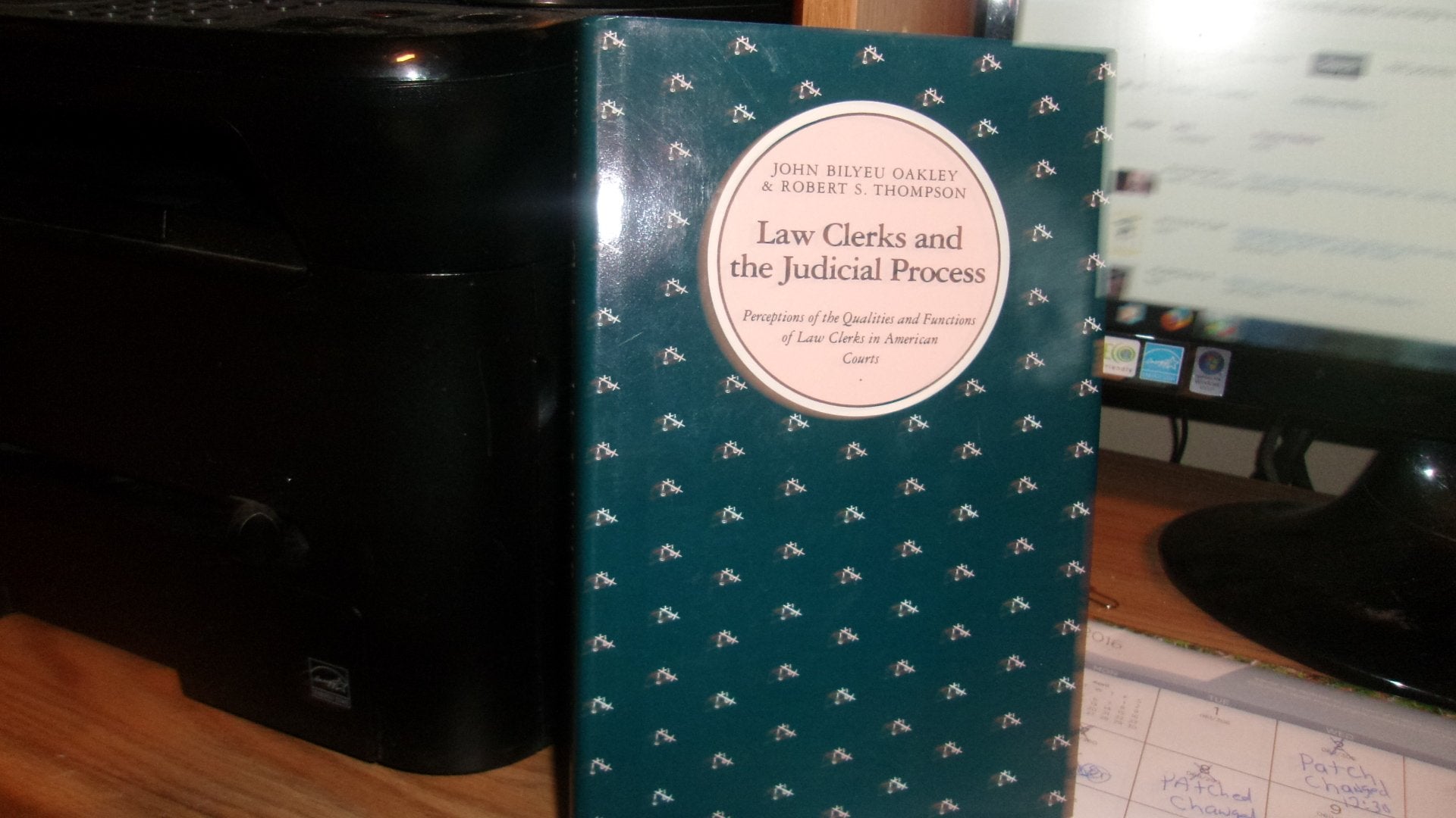 Law Clerks and the Judicial Process: Perceptions of the Qualities and Functions of Law Clerks in American Courts Law