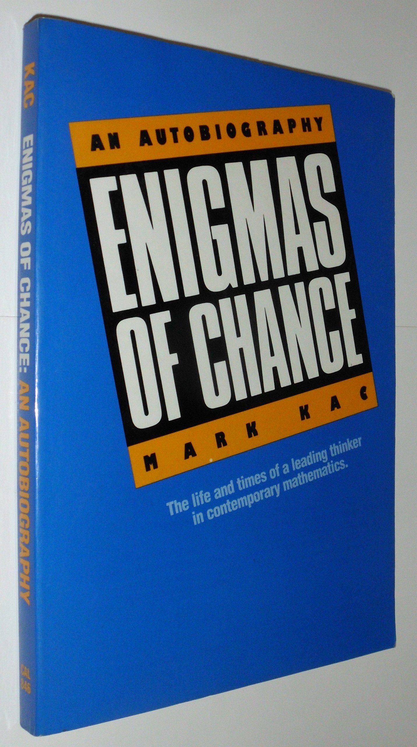 Enigmas of Chance: An Autobiography Mathematics