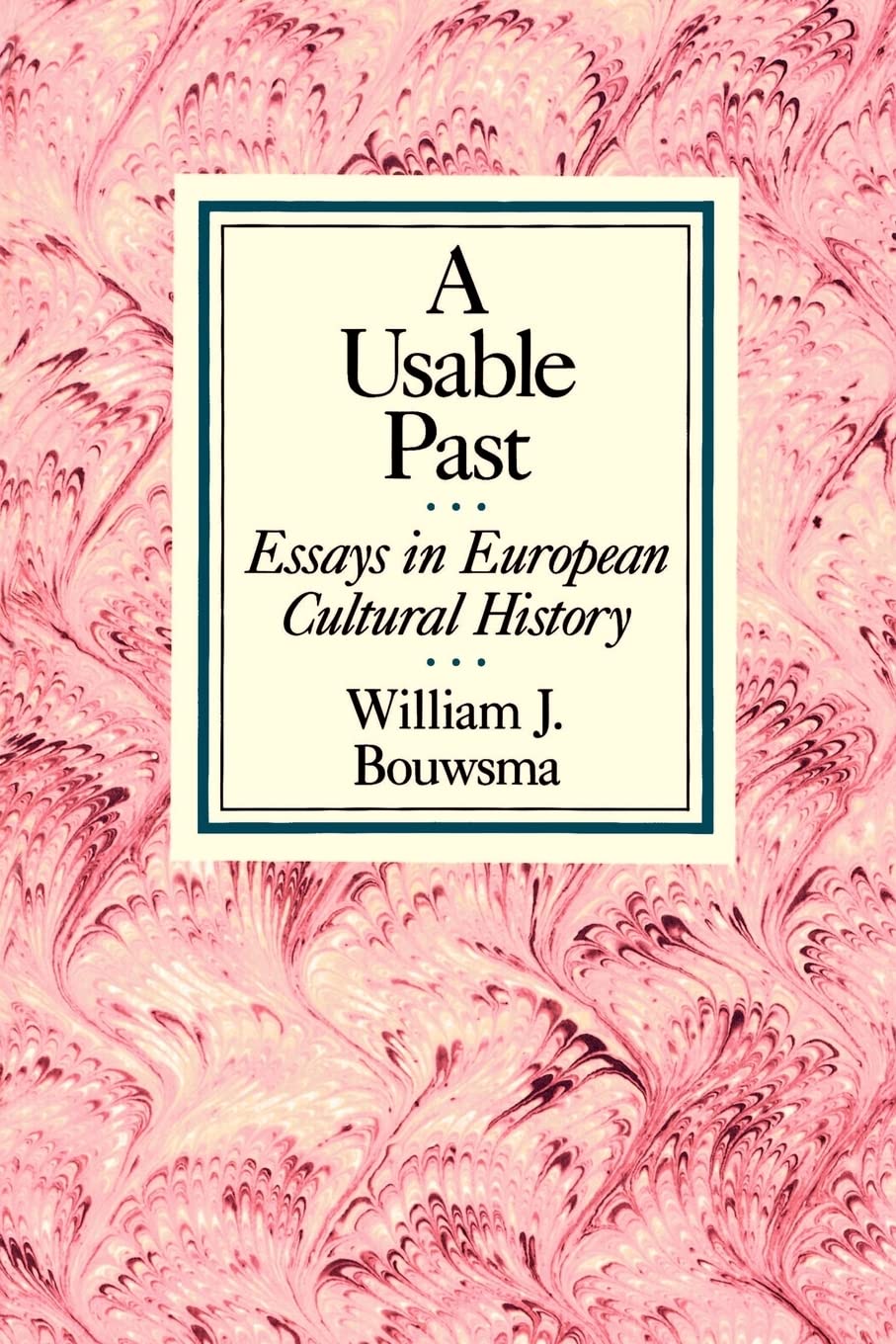 A Usable Past: Essays in European Cultural History Politics & History