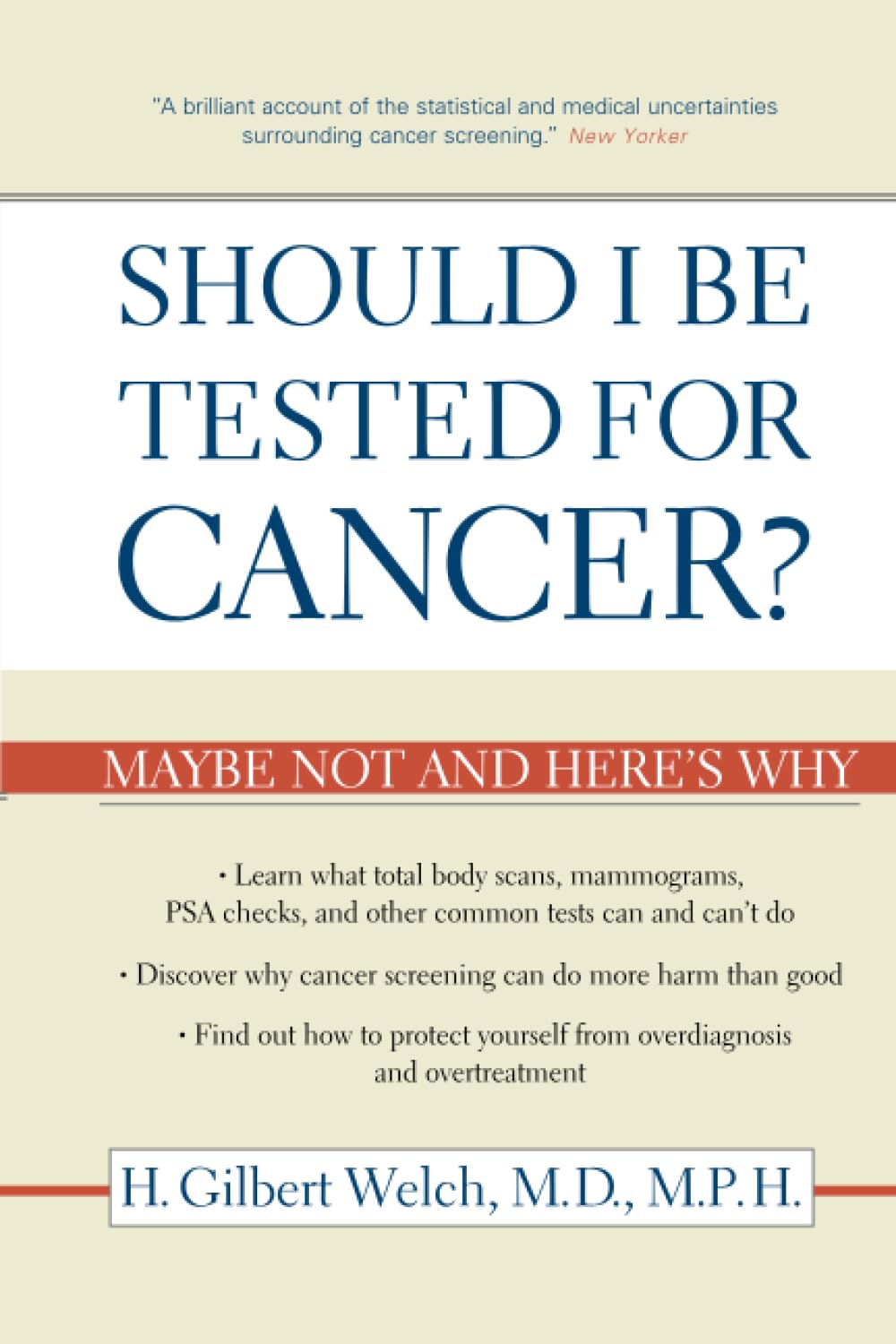 Product Image: Should I Be Tested for Cancer?