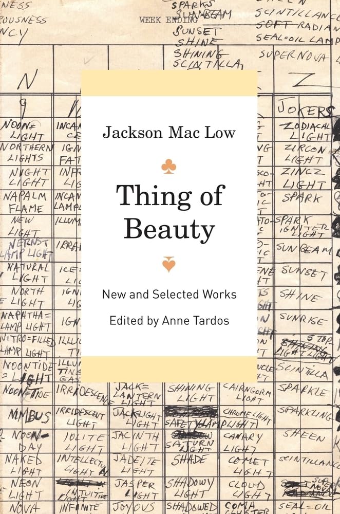 Thing of Beauty: New and Selected Works Poetry