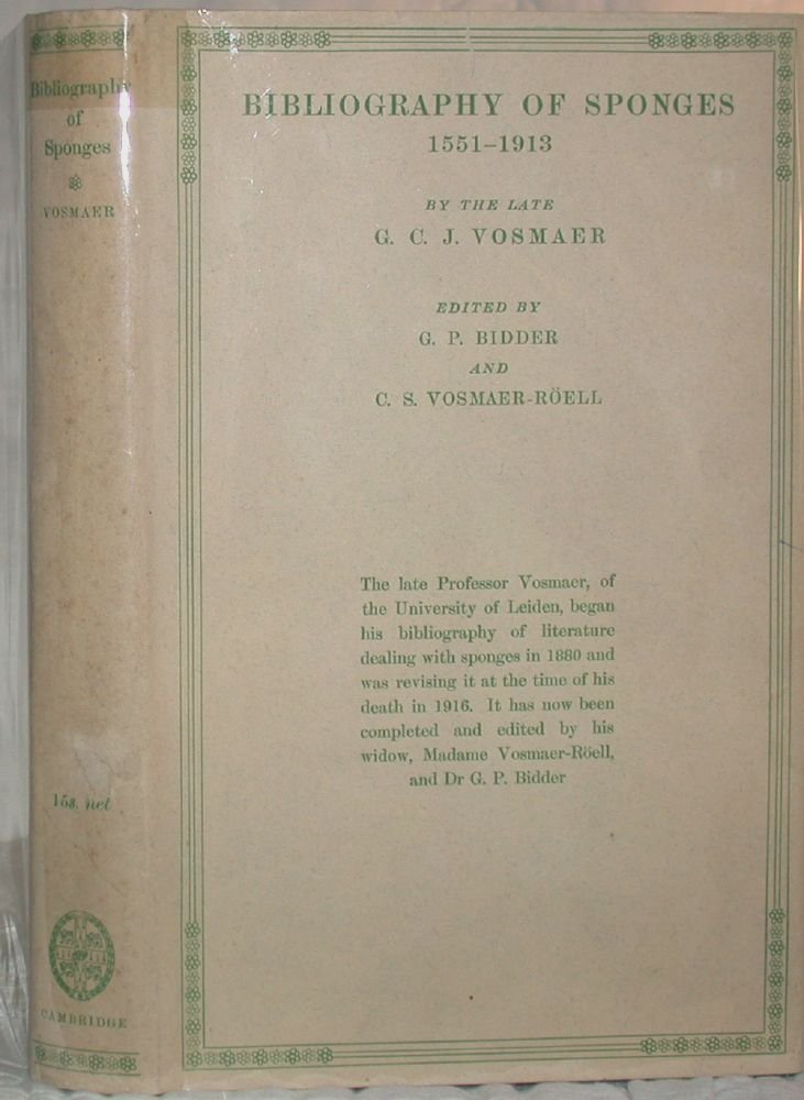 Bibliography of Sponges 1551–1913 Books