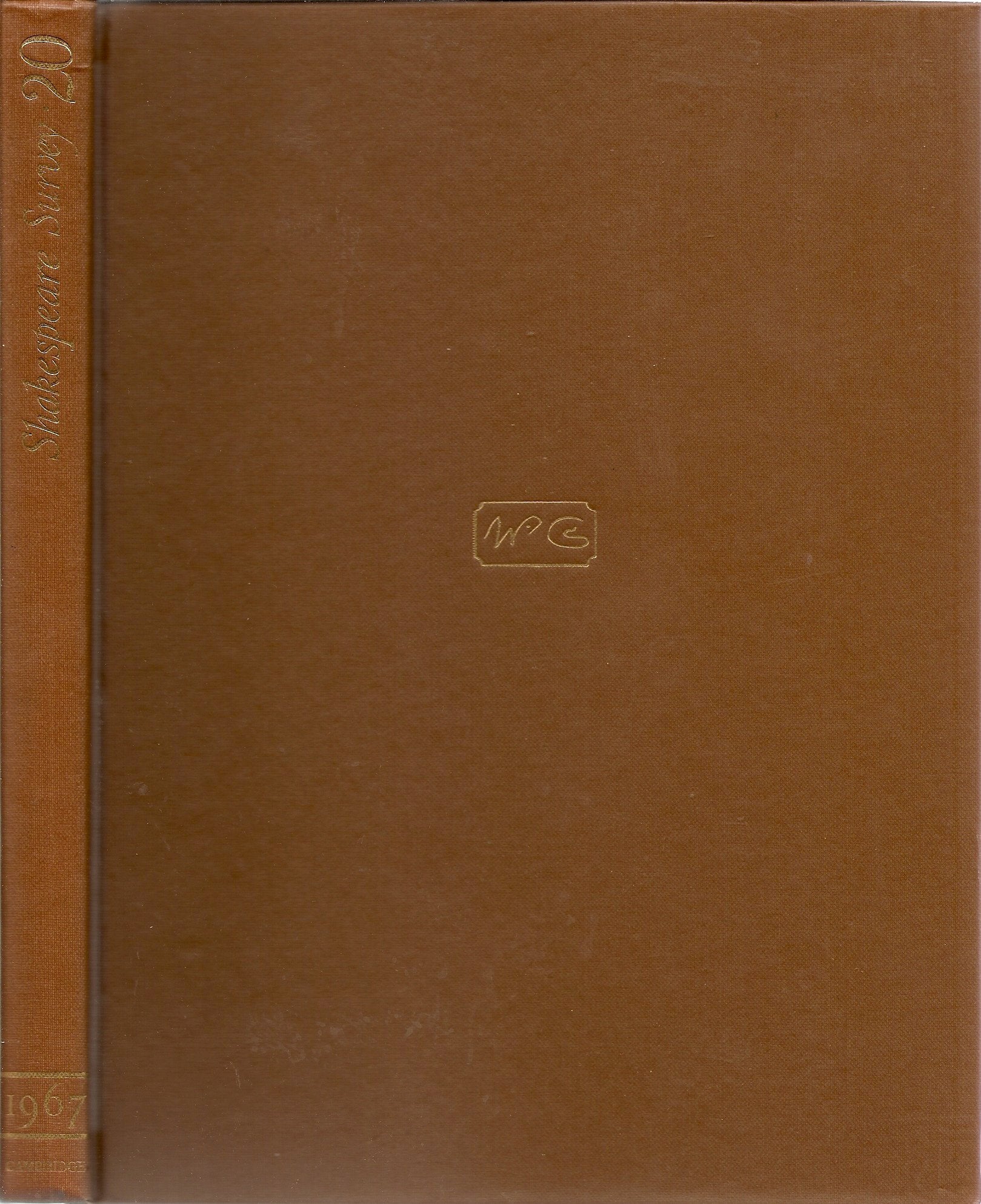 Shakespeare Survey: Volume 20, Shakespearean and Other Tragedy (Shakespeare Survey, Series Number 20) Drama
