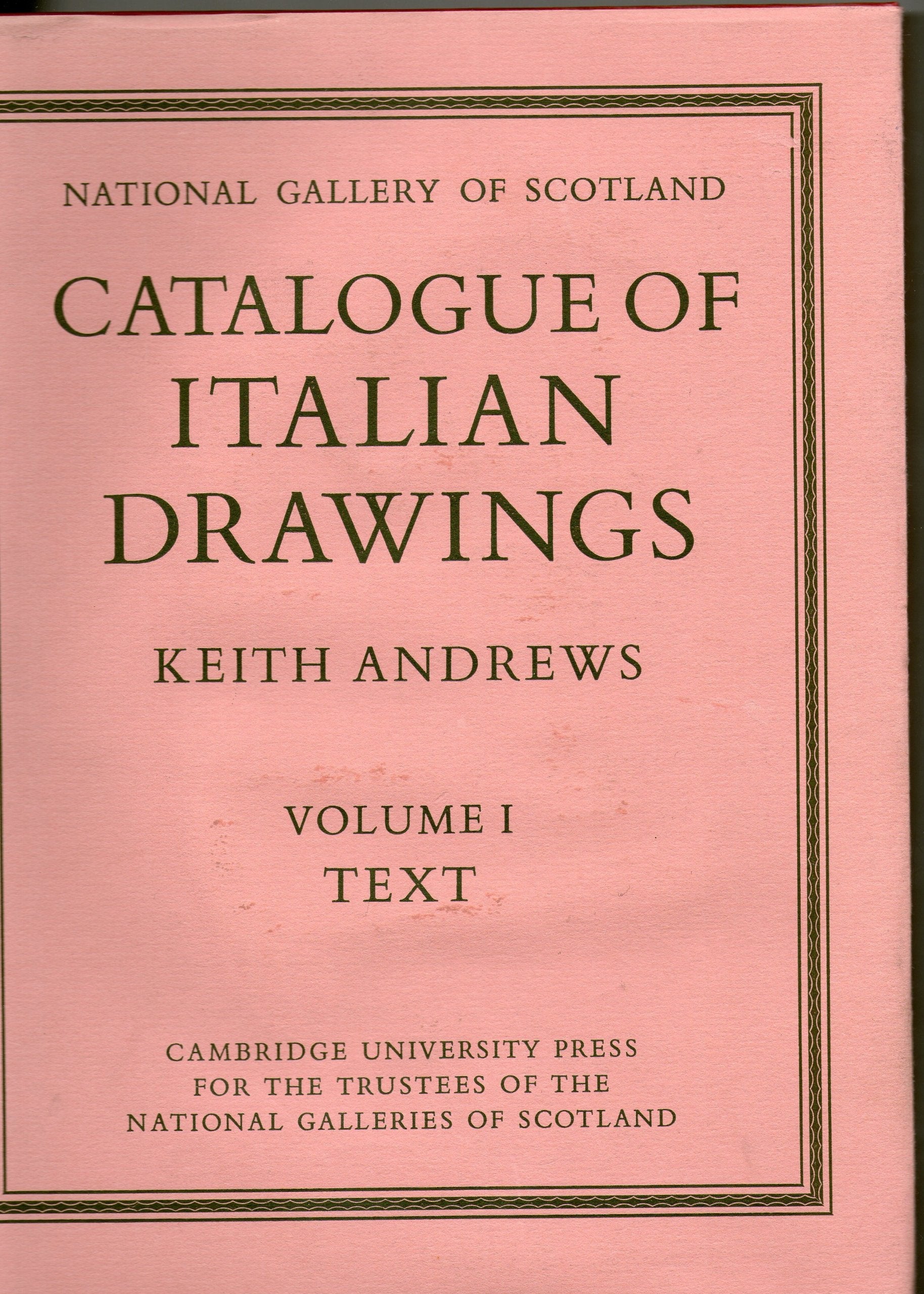 Catalogue of Italian Drawings 2 Volume Set Arts & Music