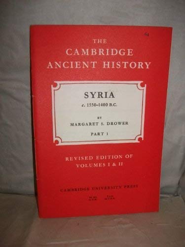 The Cambridge Ancient History (Fascicle), Part 1: 64: Syria Contemporary literature