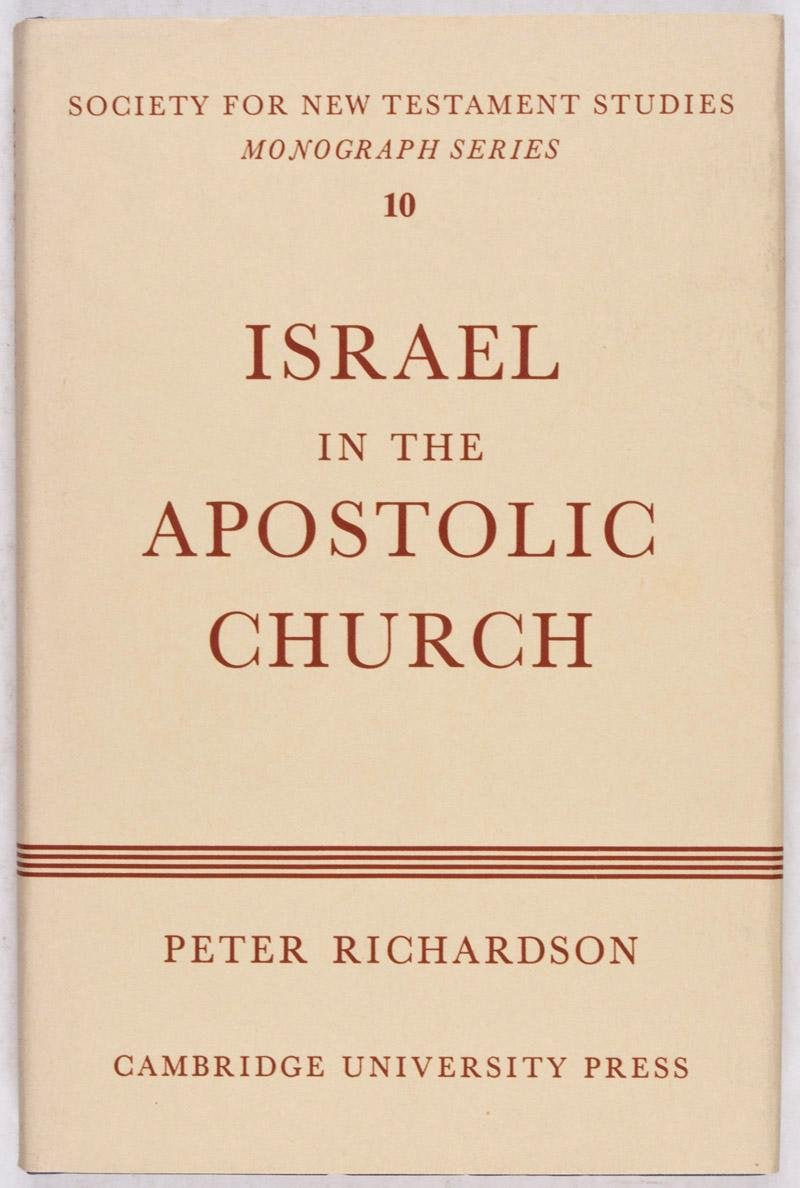 Israel in the Apostolic Church (Society for New Testament Studies Monograph Series, Series Number 10) Film, Art & Culture