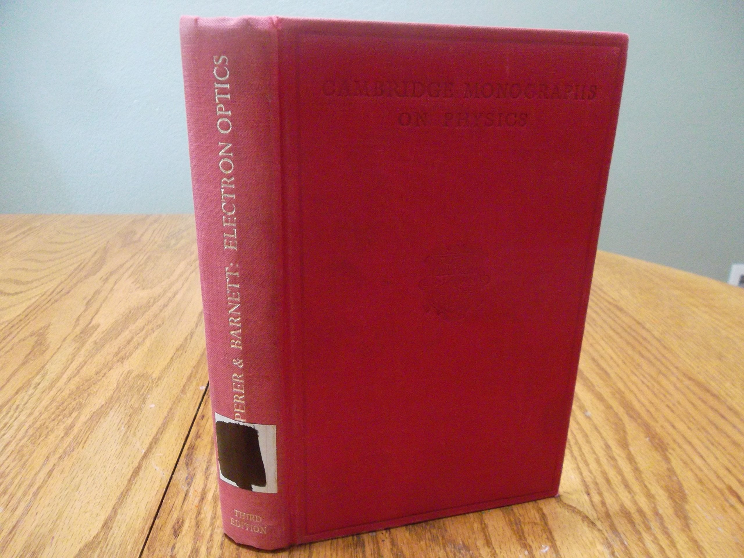 Product Image: Electron Optics (Cambridge Monographs on Physics)