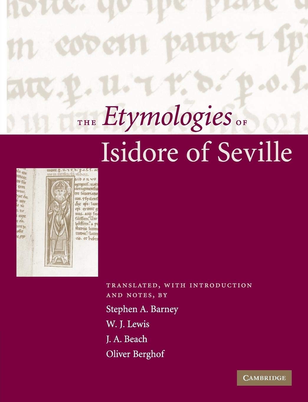The Etymologies of Isidore of Seville Historical Fiction