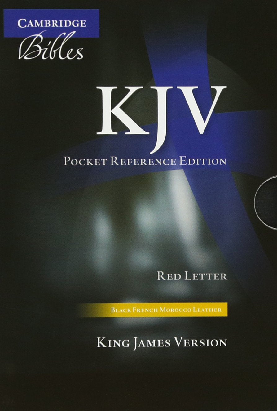 KJV Pocket Reference Bible, Black French Morocco Leather with Zip Fastener, Red-letter Text, KJ243:XRZ Black French Morocco Leather, with Zip Fastener Film, Art & Culture