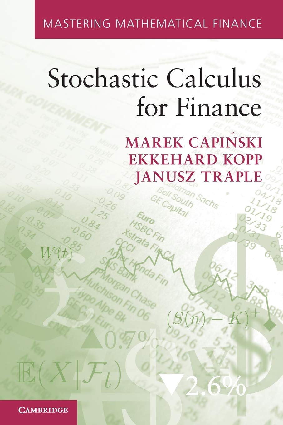 Stochastic Calculus for Finance Law Books