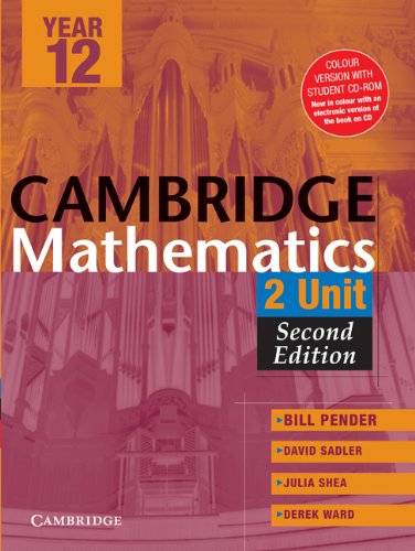 Product Image: Cambridge 2 Unit Mathematics Year 12 Colour Version with Student CD-Rom (Cambridge Secondary Maths (Australia))