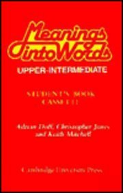 Meanings Into Words Upper-intermediate Student's Cassette: An Integrated Course For Students Of English Foreign Languages ​​& Dictionaries