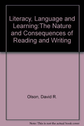 Literacy, Language And Learning:the Nature And Consequences of Reading And Writing Study Guides