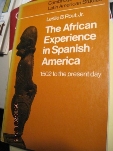 The African Experience in Spanish America book