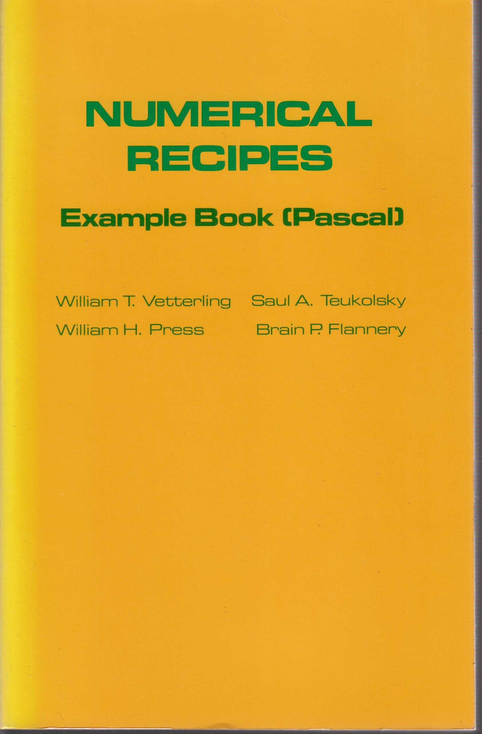 Numerical Receipes Example Book Pascal Mathematics