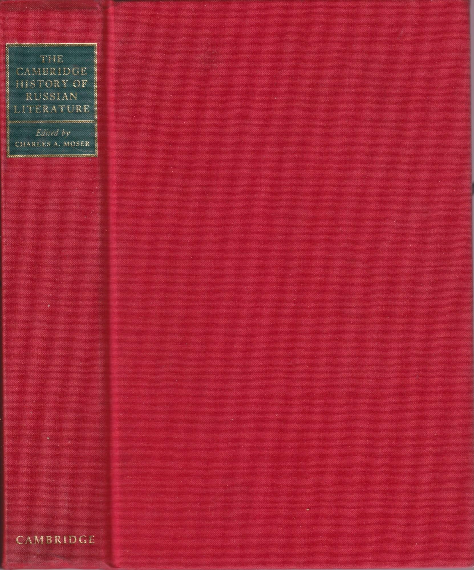 The Cambridge History of Russian Literature Contemporary literature