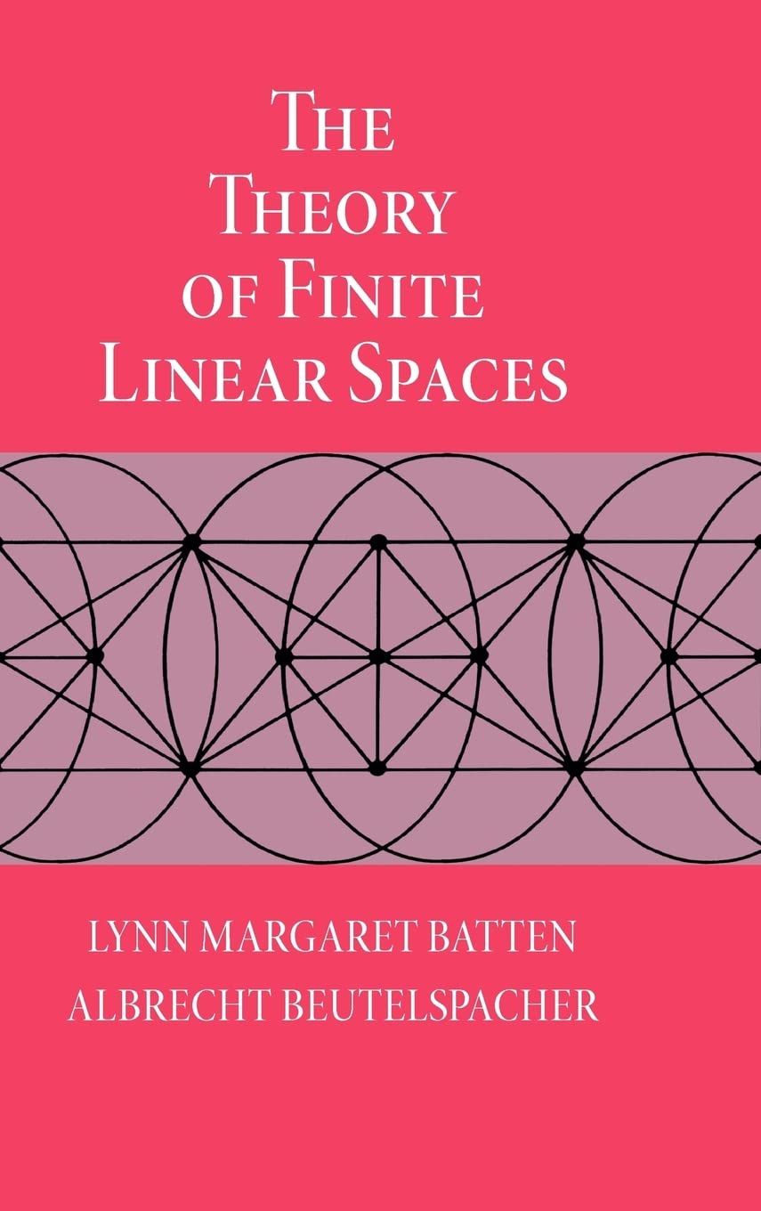 The Theory of Finite Linear Spaces: Combinatorics of Points and Lines book