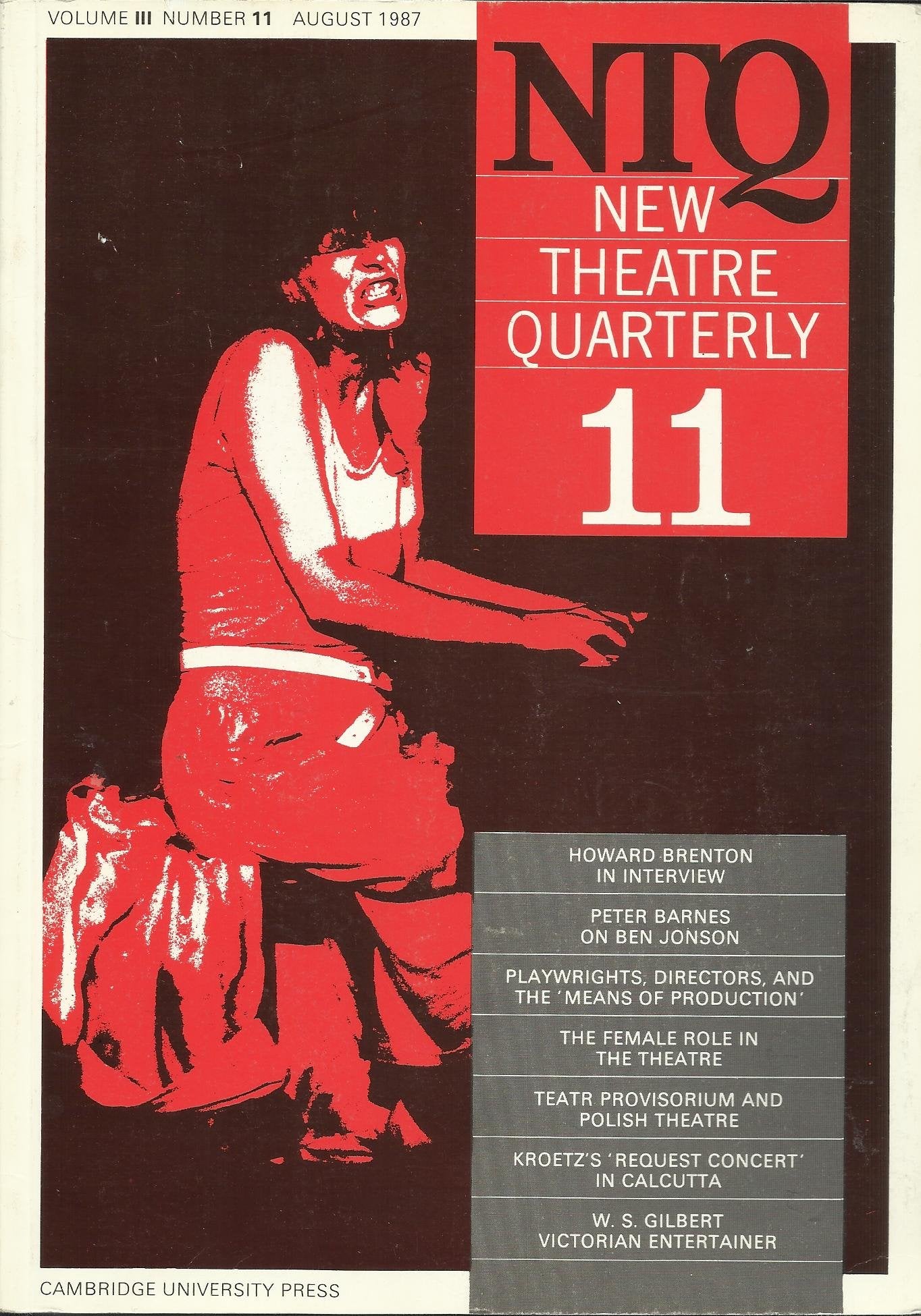 New Theatre Quarterly 11: Volume 3, Part 3 book