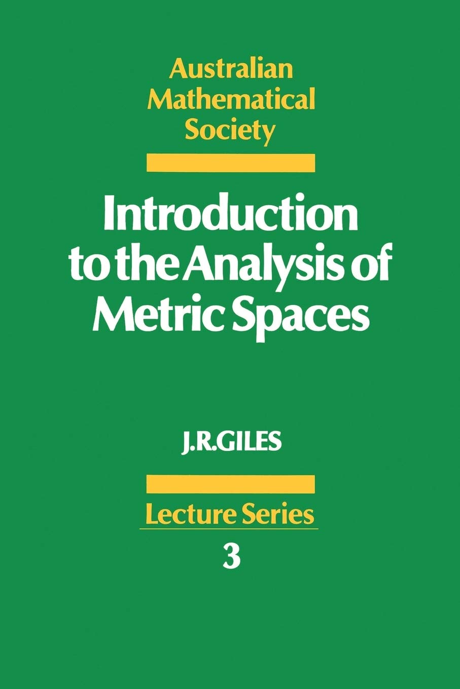 Introduction to the Analysis of Metric Spaces book