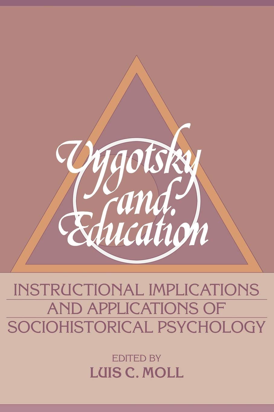 Vygotsky and Education: Instructional Implications and Applications of Sociohistorical Psychology Education & Training