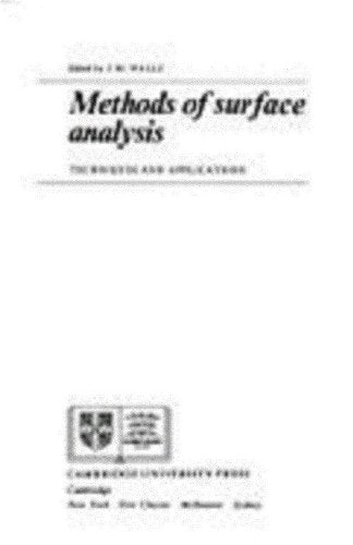 Product Image: Methods of Surface Analysis: Techniques and Applications