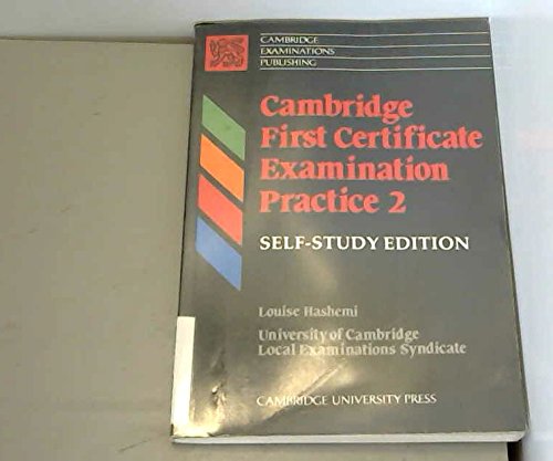 Cambridge First Certificate Examination Practice 2 Self-study Foreign Languages ​​& Dictionaries