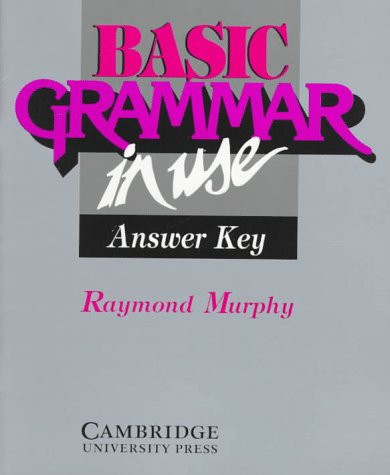 Product Image: Basic Grammar in Use: Answer Key: Reference and Practice for Students of English