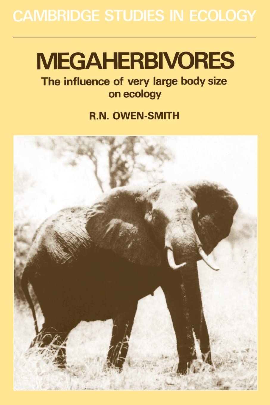 Megaherbivores: The Influence Of Very Large Body Size On Ecology book