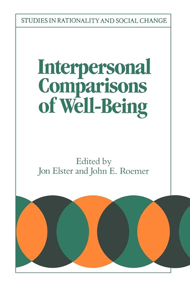 Interpersonal Comparisons of Well-Being Philosophy Books