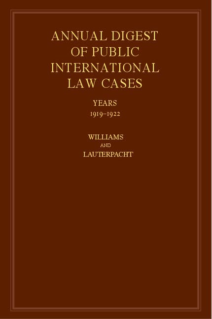 International Law Reports (1) Law