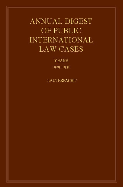 International Law Reports (5) Law