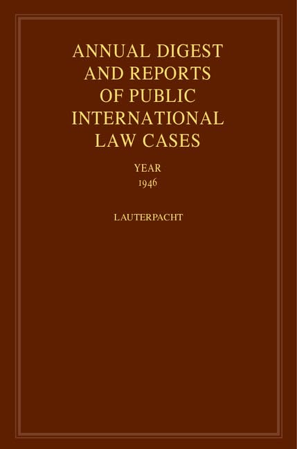International Law Reports (13) Law