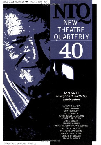 New Theatre Quarterly 40: Volume 10, Part 4 book