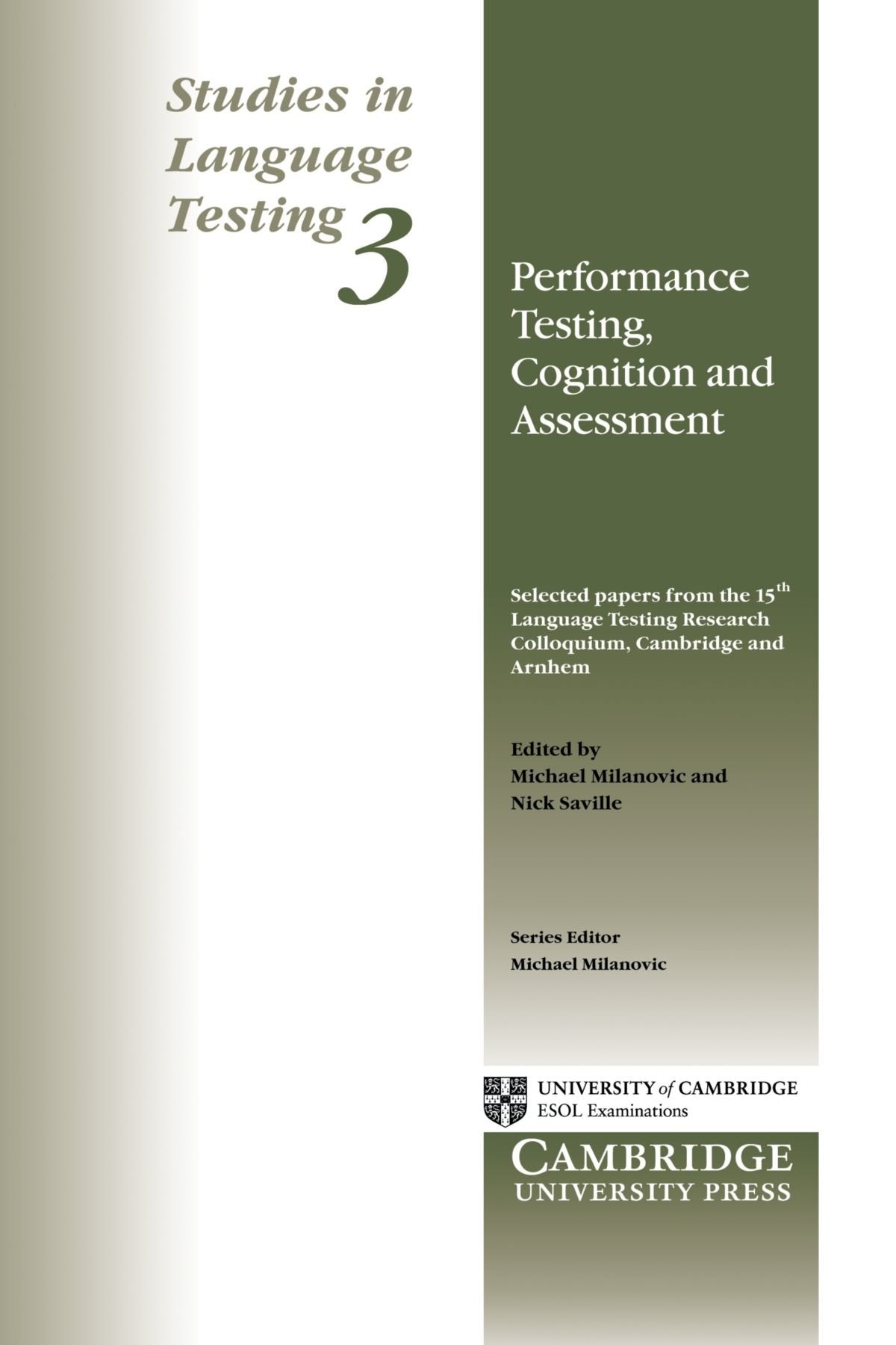 Performance Testing, Cognition and Assessment Social Sciences