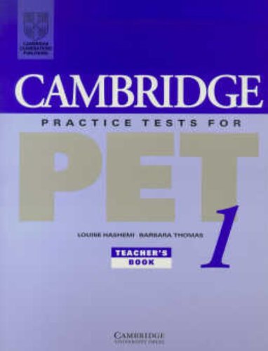Product Image: Cambridge Practice Tests for Pet 1 Teacher's Book