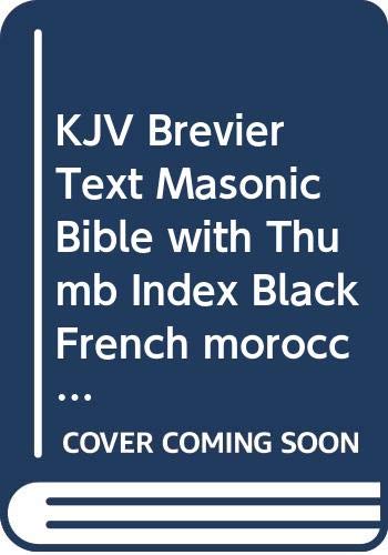 KJV Brevier Text Masonic Bible with Thumb Index Black French morocco, T200 4YC IX Religion & Esotericism