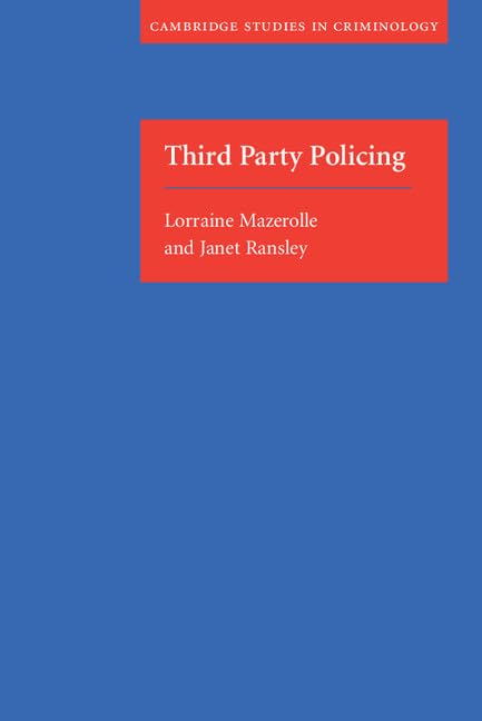 Third Party Policing (Cambridge Studies in Criminology) Law