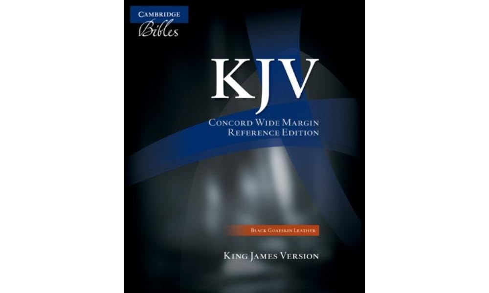 KJV Concord Wide Margin Reference Bible, Black Edge-Lined Goatskin Leather KJ766:XME: King James Version, Black, Goatskin, Concord Wide-margin Reference Bible Film, Art & Culture