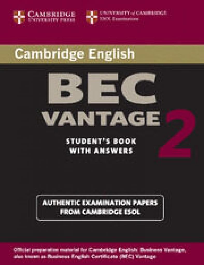 Cambridge BEC Vantage 2 Student's Book with Answers Foreign Languages ​​& Dictionaries