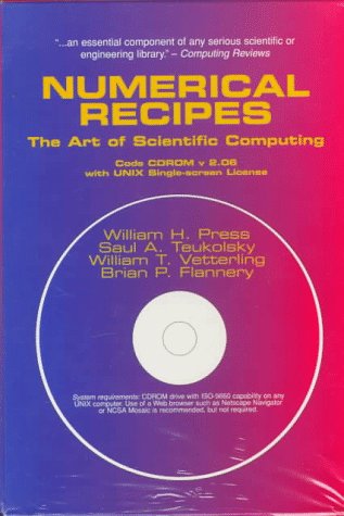 Numerical Recipes Code CD-ROM with UNIX Single Screen License CD-ROM: Includes Source Code for Numerical Recipes in C, Fortran 77, Fortran 90, Pascal, BASIC, Lisp and Modula 2 plus many extras Computer Science
